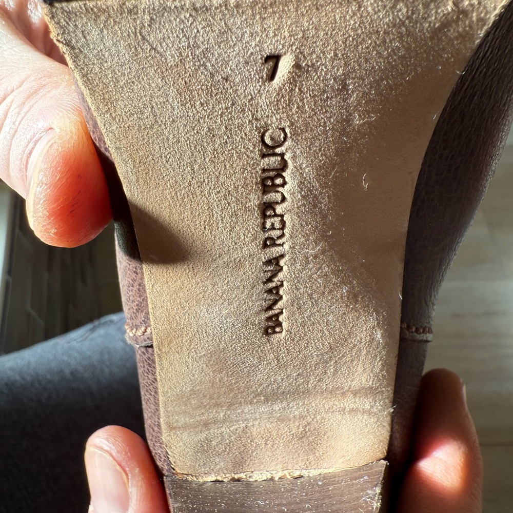 Banana Republic Women's Brown Leather Knee-High Boots - Picture 7 of 9